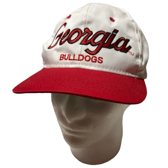 Vintage Georgia Bulldogs Sports Specialty Snapback Hat Script Twill
